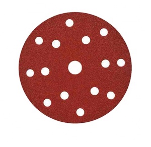 Papel de arena <span class=keywords><strong>roja</strong></span>, herramientas de molienda de 150mm, disco de arena de 4 pulgadas y 5 pulgadas para madera y pared seca - Product Image 2
