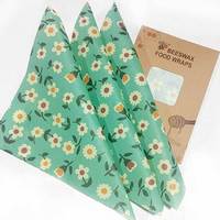 Ensemble de rouleaux de tissu alimentaire réutilisable en cire d'abeille