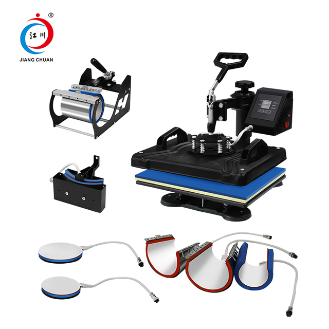 Multifunctional Combo 8 In1 Mug Plate Hat T-Shirt Heat Press Sublimation Machine