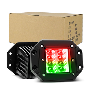 RGB đuổi theo tuôn ra gắn kết dẫn làm việc ánh sáng lái xe ánh sáng không thấm nước cho SUV ATV Xe Tải xe ứng dụng và điều khiển từ xa - Product Image 4