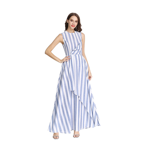 Été nouvelle version <span class=keywords><strong>Coréenne</strong></span> de <span class=keywords><strong>littérature</strong></span> et d'art rayé lâche robe mince - Product Image 3