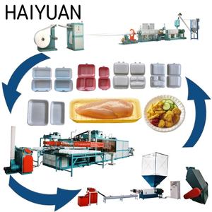 Máquinas pequeñas para bandeja absorbente de agua de espuma PS/máquina de platos de espuma/máquina desechable PS para hacer bandejas de platos y cajas de alimentos de espuma PS - Product Image 1