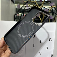 Coque mobile antichoc en fibre de carbone véritable pour iPhone 15 16 14 13 Plus Pro Max Laudtec