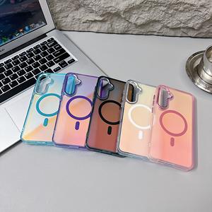 Funda de teléfono colorida degradada para <span class=keywords><strong>Samsung</strong></span> <span class=keywords><strong>Galaxy</strong></span> A05S A15 A25 A35 A55 A53 A54 <span class=keywords><strong>A13</strong></span> A14 A24 A54 4G funda magnética de carga inalámbrica - Product Image 6