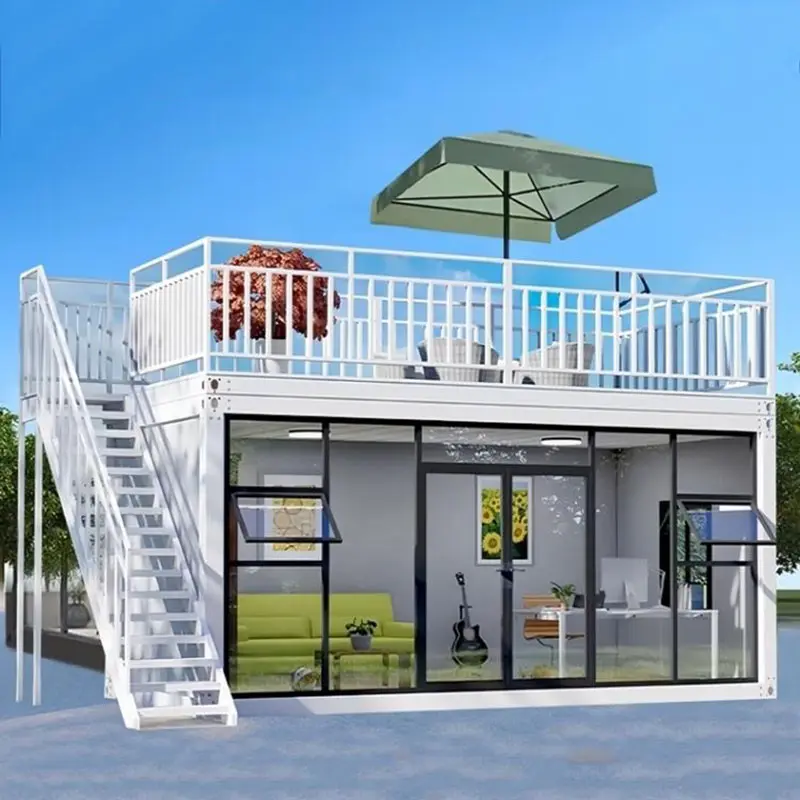 Mexico prefabricated house 40ft prefab house luxury homes light steel luxury prefab house villa Australia