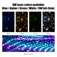 Lumière laser Avastron Firefly 8W IP65 RGBW DMX512, activée par le son, spot rotatif, vitesse réglable, Ra90 5500K, parcs à thème, anniversaire