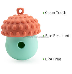 Acorn fındık anksiyete azaltır Wobble özel doldurulabilir Pet tutucu zenginleştirme dondurulmuş tedavi köpek oyuncak meşgul tutmak için - Product Image 3