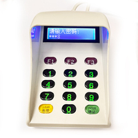 GHE 515 Keyboard Mini Ergonomis USB 2.0 Desktop Baru dengan Layar LCD, Anti Sadap Suara, Tahan Air, Tahan Tumpahan, Tombol Pin Numerik