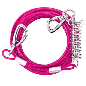 Coureur <span class=keywords><strong>de</strong></span> chien en acier à tête froide câble d'attache ligne <span class=keywords><strong>de</strong></span> plomb <span class=keywords><strong>de</strong></span> chien en acier inoxydable robuste pour la construction pour les parcs <span class=keywords><strong>de</strong></span> camping extérieurs - Product Image 6