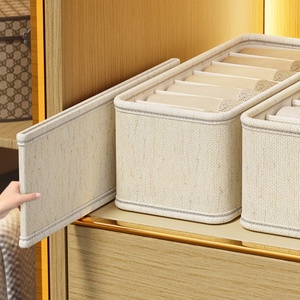 20-Cell có thể gập lại không dệt vải lưu trữ hộp Tổ chức thiết lập cho tủ quần áo cho vớ áo ngực quần áo đồ lót - Product Image 5