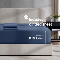 Parure de lit personnalisable en coton tissé blanc moderne 300 fils/pouce² pour hôtel et usage domestique