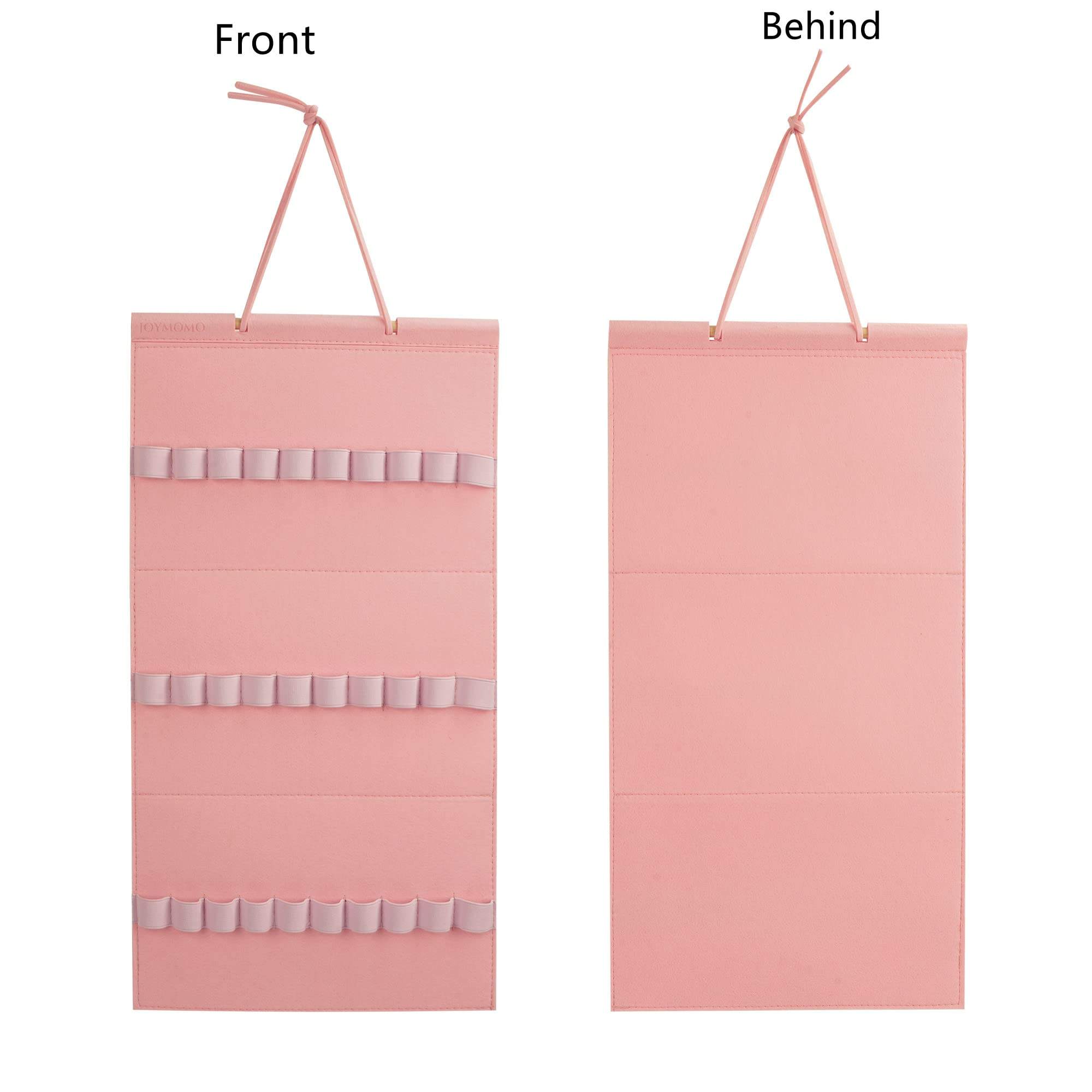 Pink Hanging Girls Headband Holder Felt Organizer Storage Containers