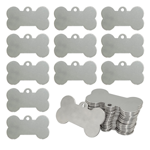 Simple Style Stainless Steel Dog <b>Tag</b> with Rivet Decoration Custom Printed Logo and Souvenir Words Pet Tagging - Product Image 1