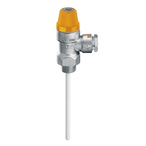 Valvola di Sicurezza Combinata Temperatura e Pressione M 3/4 X Diametro 22 6 Bar per Scaldabagno - Product Image 1