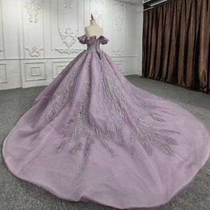 9986 Nouvelle robe de soirée longue à épaules dénudées de couleur unie pour femmes, robe de soirée brodée - Product Image 5