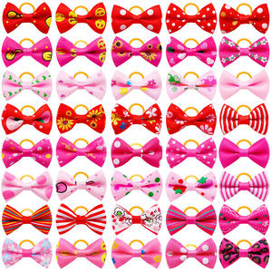 Saint Valentin Tanabata Festival Pet Supplies Chat Coiffe Arc Cheveux Teddy Yorkshire Chien Bijoux Headflower pour Été Hiver - Product Image 2