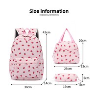 Sac fourre-tout multifonctionnel en nylon pour hommes et femmes, grande capacité, motif fruits, en polyester, vente en gros