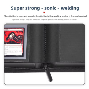 252 Binder ช่องเสียบการ์ดการซื้อขายแบบพรีเมี่ยมปกอัลบั้มยากหนัง PU ที่ใส่บัตรกีฬาสมุดแผ่น PP - Product Image 5