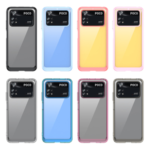 Colorful Transparent Phone Case clear Hard Acrylic and Soft TPU Mobile Case for Mi <strong>POCO</strong> <strong>M4</strong> <strong>Pro</strong> <strong>4G</strong> - Product Image 5