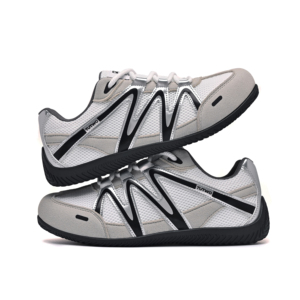 Scarpe <span class=keywords><strong>da</strong></span> ginnastica personalizzate all'ingrosso con rete a fori larghi, traspiranti, estive, <span class=keywords><strong>da</strong></span> uomo e donna, colore grigio argento, alla moda, casual, per camminata - Product Image 3
