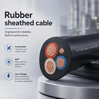Cable de Alimentación Flexible de Neopreno H07RN-F de 5 Núcleos, 5x2.5, 5x6, 5x10mm2, Cobre de Alta Resistencia para Distribución en Máquinas Industriales