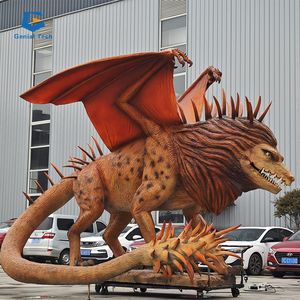 Animatronic Western Dragon mit Flügeln D-RT02 Drachen höhle und Baby Dragon Modell - Product Image 3