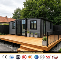 Maison Modulaire Préfabriquée de Luxe Pliable 20ft 40ft, Tiny House 3-4 Chambres, Casas Prefabricadas, Maison Conteneur Extensible Préfabriquée