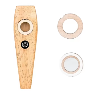 Ensemble Kazoo en bois facile à <span class=keywords><strong>apprendre</strong></span> Flûte Instrument d'<span class=keywords><strong>harmonica</strong></span> simple pour guitare Yukri Accompagnement - Product Image 3