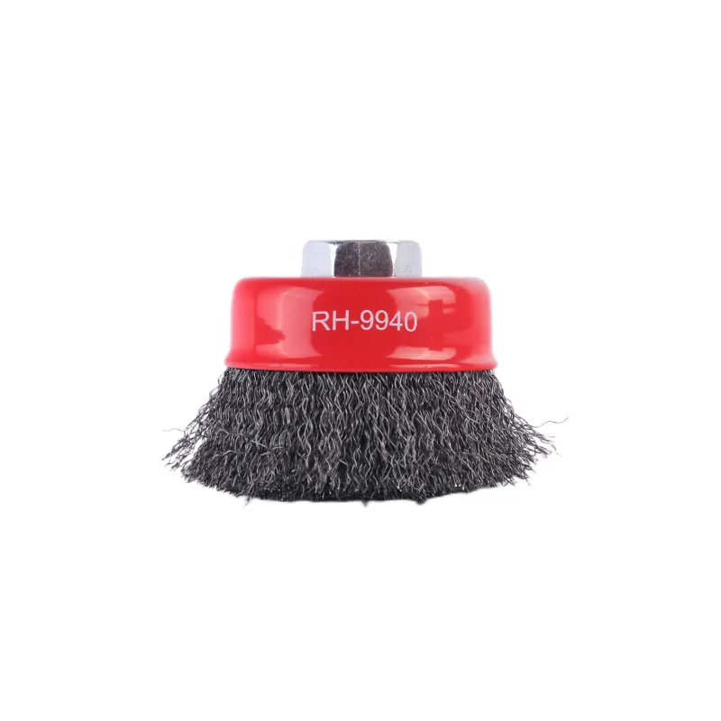 Ronix RH-9940-9947 Wire Cup Brush for Grinders Wire Wheels for Angle Grinder 3 Twisted Knotted Coarse Crimped Cup Brush