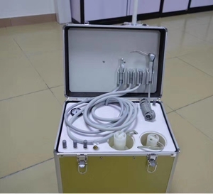 Draagbare Tandheelkundige Koffer Met Elektrische Stroombron Mobiele Trolley & Turbinezuigkracht Gemaakt Van Duurzaam Metaalstaal & Kunststof - Product Image 2