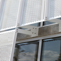 Tôles perforées décoratives en métal thermolaqué, tôles micro-perforées en acier inoxydable, bardages de bâtiment en acier galvanisé découpé