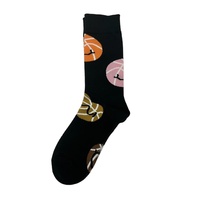 Chaussettes pour hommes en gros, 100% coton, tendance, personnalisées, colorées, lanterne BBQ, arc-en-ciel, fleur, basket-ball, chaussettes de sport mignonnes pour unisexe
