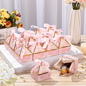 Y604 Đẹp Đảng Ủng Hộ Hộp Với Ruy Băng Và Ngọc Trai Trang Trí Nội Thất Cho Cô Dâu Bé Tắm Sinh Nhật Đảng Thanh Lịch Hộp Quà Tặng Đám Cưới - Product Image 5