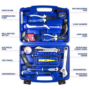 Sali OEM tùy chỉnh Kit Trung Quốc <span class=keywords><strong>Set</strong></span> Box Hand thiết bị sửa chữa hộ gia đình hàng ngày Bộ Công Cụ 24 cái kim loại - Product Image 3