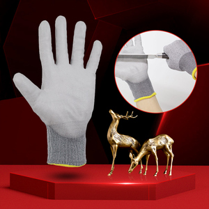 Source Usine Gants résistants aux coupures de haute qualité Gants résistants aux coupures de qualité 5 Gants de travail protecteurs en HPPE - Product Image 5