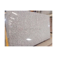 Newstar Surface polie de haute qualité Dalle de granit de taille personnalisée Dalle de granit blanc de luxe pour la décoration