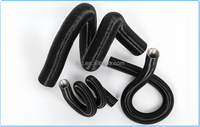 Tuyau de chauffage de voiture en feuille d'aluminium PVC ondulé durable de 100m 24-90mm Tube de chauffage diesel de stationnement d'air flexible à haute pression
