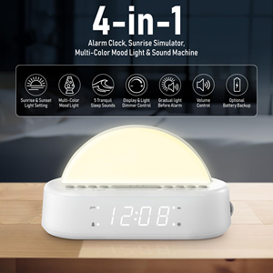 Nouvelle machine à bruit blanc pour le sommeil, réveil numérique de table/bureau avec lumière RGB, réveil doux et personnalisation du sommeil - Product Image 3