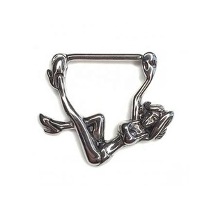 Vente en Gros Acier Chirurgical 316L <span class=keywords><strong>Squelette</strong></span> <span class=keywords><strong>Humain</strong></span> Anneaux de Mamelon Piercing Bijoux de <span class=keywords><strong>Corps</strong></span> pour Femmes - Product Image 1