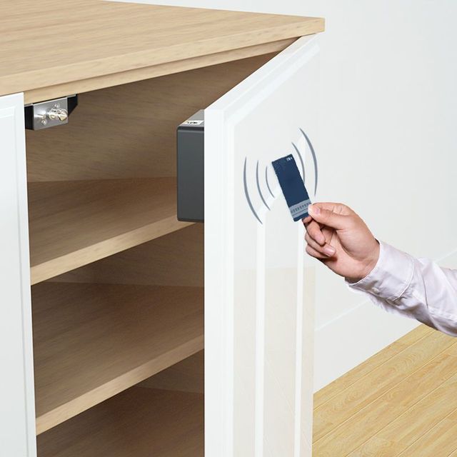 Smart Furniture Office Desk Invisible Lock Electronic Card RFID Invisible Hidden Safety Lock Drawers Smart Furniture Lock