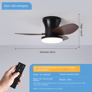 พัดลมในบ้านที่มีความสว่างสูงและพัดลมที่ทันสมัยพร้อมโคมไฟโคมไฟโคมไฟโคมไฟระย้าสไตล์นอร์ดิกสีขาวพร้อมรีโมทคอนโทรล - Product Image 5