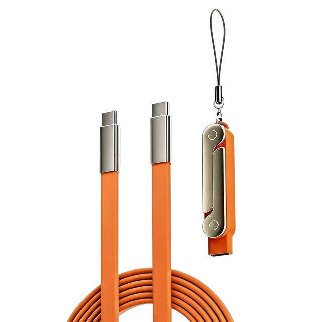 Wholesale Braided Type C Data Cable 240W 2 in 1 Fast Charging Cable with Foldable Phone Holder Folding Stand For Iphone