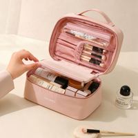 Organisateur de cosmétiques portable Taslon, imperméable, grande capacité, multi-compartiments, pochette détachable pour femmes, couleurs personnalisées, logo OEM