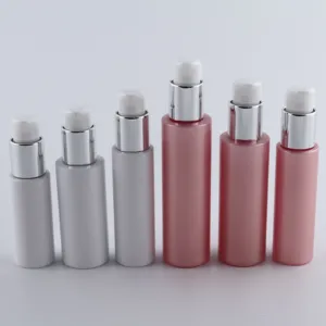 XINKAI 30ml 50ml 80ml 150ml 300ml Cylinder Cosmetic PET Pump Lotion Bottle Liquid Spray Bottle PET07