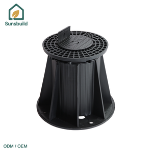 Système de pavés haute performance, fournisseur super-efficace, OEM ODM, supports de pavés réglables pour pavés sur pied, coût du toit-terrasse - Product Image 1