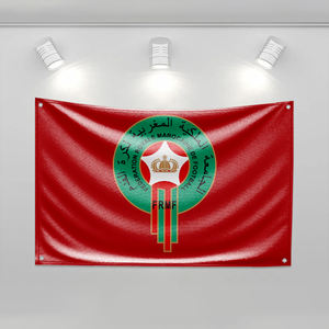 Drapeau personnalisé de l'équipe nationale de football du Maroc, bannières de décoration murale pour chambre à coucher, <span class=keywords><strong>tapisserie</strong></span> murale, décoration de chambre, drapeaux amusants pour l'extérieur, 3x5 pieds - Product Image 4