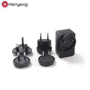 Steker Adaptor Daya Universal untuk Speaker, Dapat Dipertukarkan US/EU/UK/AU 5V 12V 24V 0,5a 1A 2A 3A