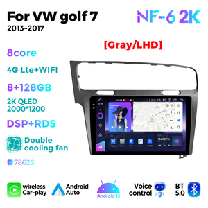 NaviFly NF Date Android131280 * 720 QLED single din android voiture stéréo audio 10 pouces Pour VW <span class=keywords><strong>golf</strong></span> 7 2013-2017(ABC) avec lecteur de voiture - Product Image 4