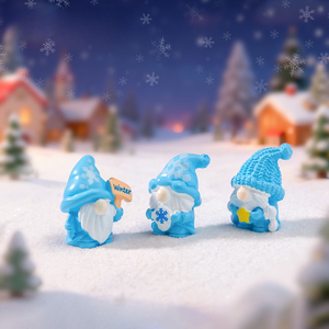 Nieuwe schattige winterkaboutertjes figuurtjes sneeuwlandschap DIY decoratie hangende accessoires mini ornamenten - Product Image 4