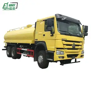 Sinotruk HOWO neuer gebrauchter 20000-Liter-Wassertankschlepper Lastkraftwagen Diesel-Kraftstoff Wassertank Lkw mit Pumpenmotor Motor Handgetriebe Verkauf